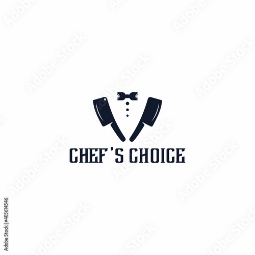 Vintage chef logo. Cooking Class template logo. Labels, badges, posters for food studios, cooking courses, culinary schools. Vector illustration