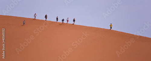 Duna 45  Sossus Vlei  Sesriem  Parque Nacional Namib Naukluft  Desierto del Namib  Namibia  Afirca