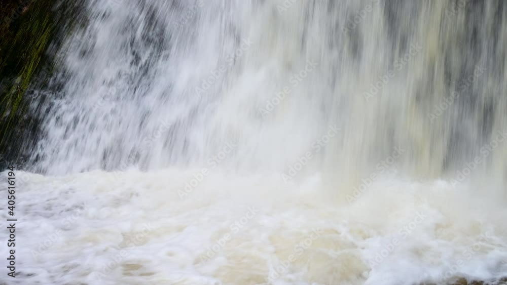 Waterfall on cold snowy winter da Waterfall on cold snowy winter da