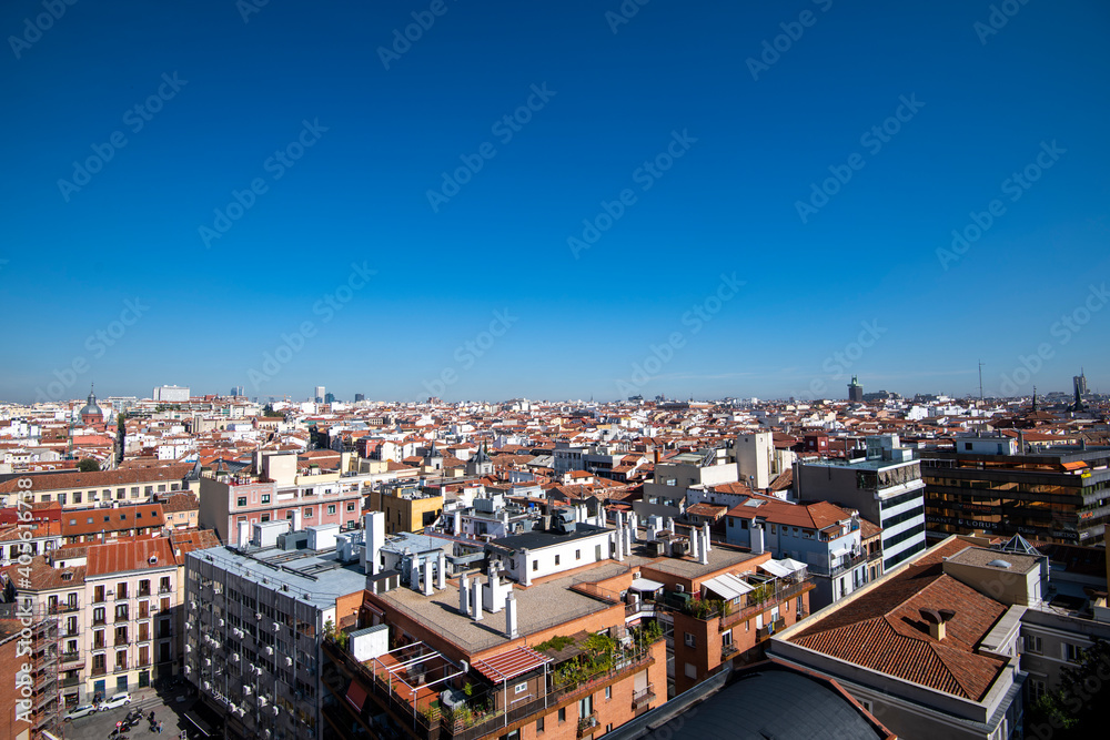 Madrid skyline view (Spain)