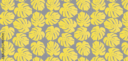 monstera leaf pattern in trending colors of 2021