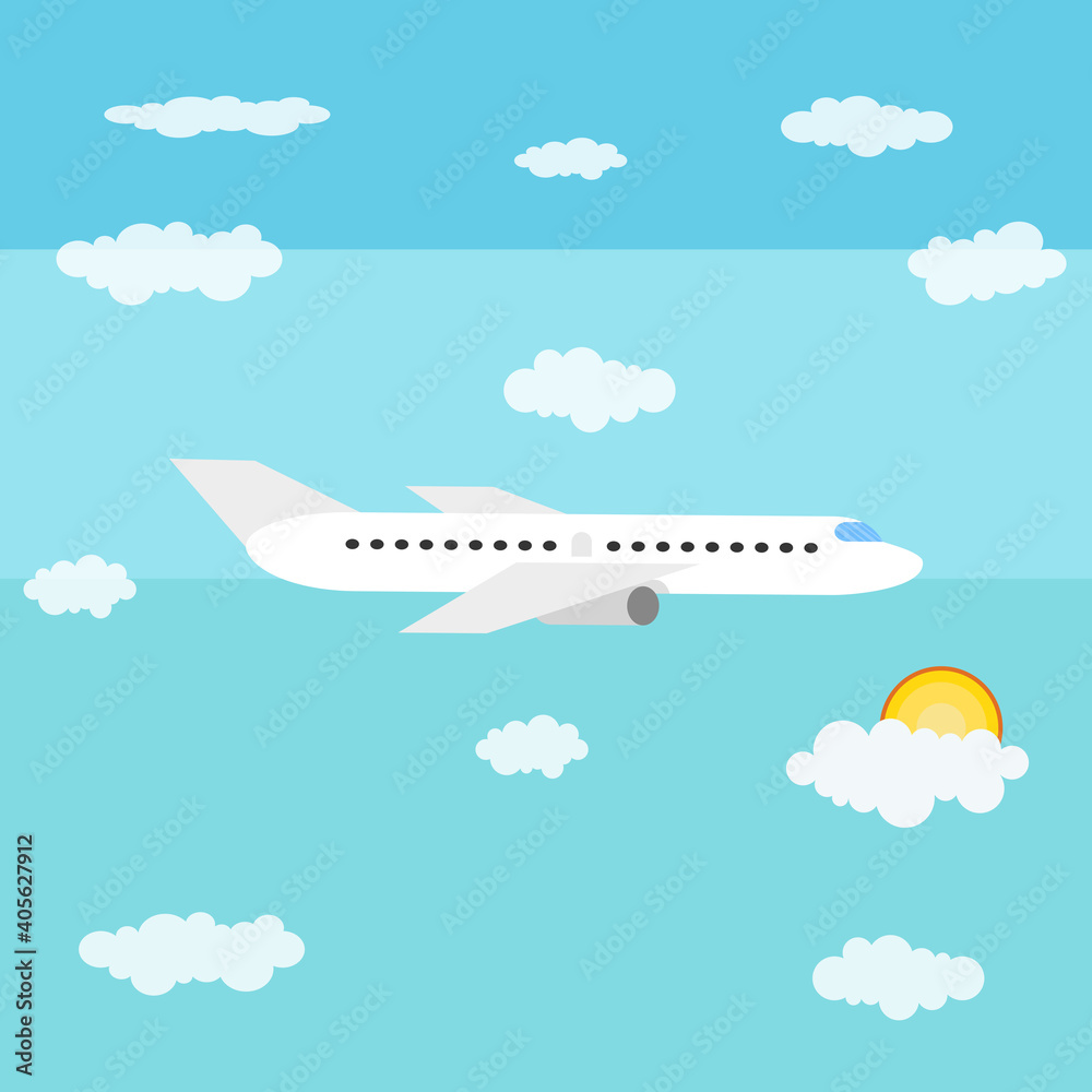 Plane icon. Vector illustration.