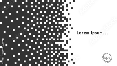Tablou pe pânză Pixel pattern with indentation for text