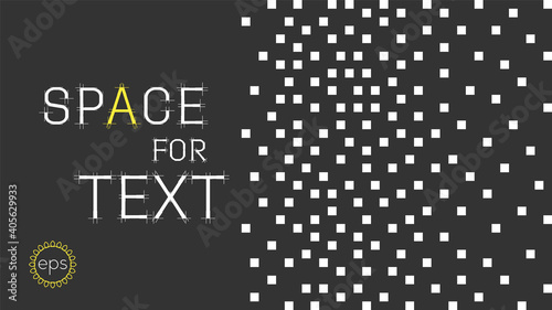 Φωτογραφία Pixel pattern with indentation for text