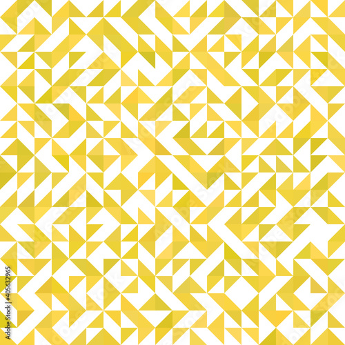 Yellow seamless triangle backdrop. 