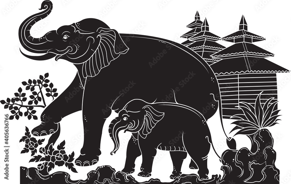Obraz premium thai elephant 04