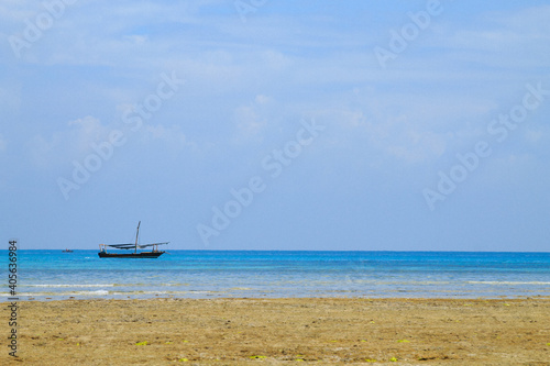 Zanzibar beach landscape  Tanzania  Africa panorama