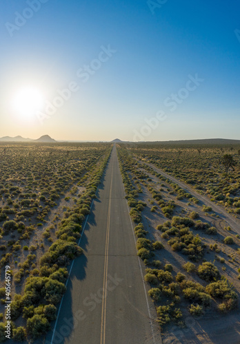 road in the desert photo