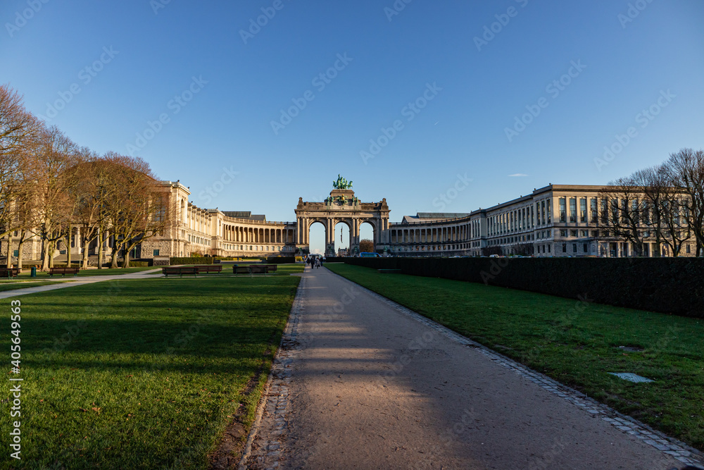 Arco do Triunfo no parque cinquentenário em Bruxelas na Bélgica