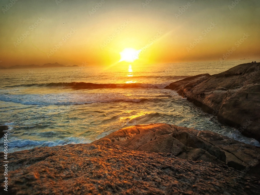Obraz premium sunset on the beach
