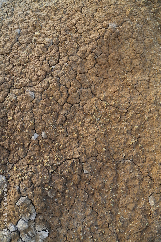 Texture of the dried earth with clay and sand, close-up. Dry cracked earth background, clay desert texture. Texture of the dried earth with clay and sand, close-up. Dry cracked earth background, clay desert texture.