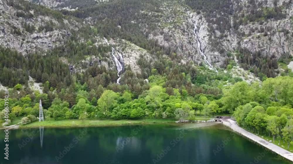 Ibon de los Banos Lake in Mountains, Spain.