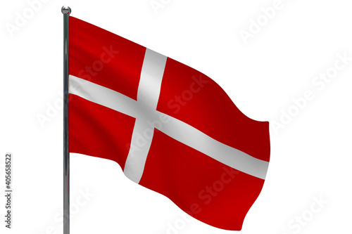 Wallpaper Mural Denmark flag on pole icon