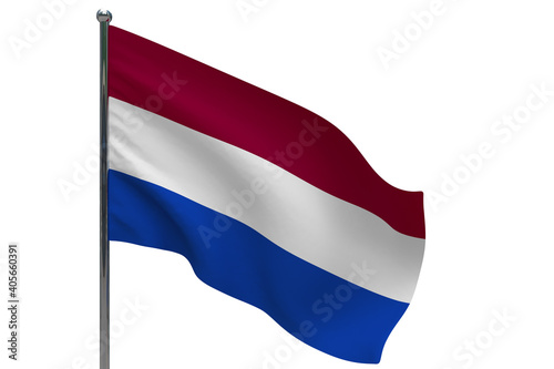 Free Download netherlands flag on pole icon - GFXLoad