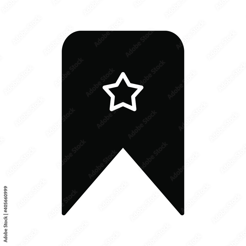 Bookmark vector icon sign symbol on white background Bookmark vector icon sign symbol on white background