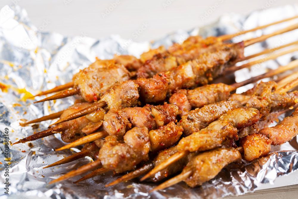 Roasted Lamb shashlik, Shish kebab