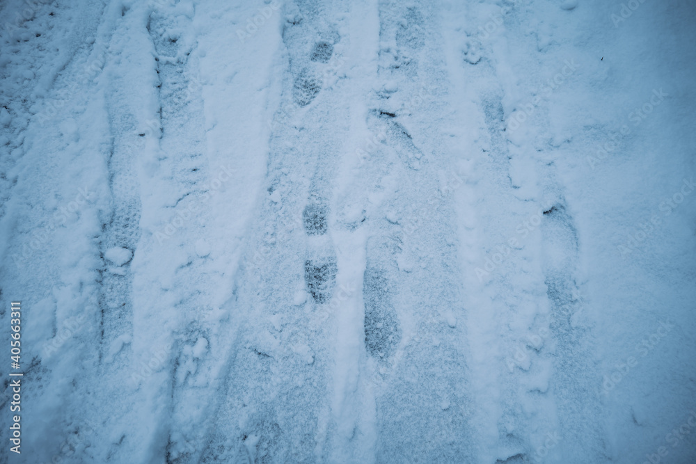 footsteps in the snow footsteps in the snow