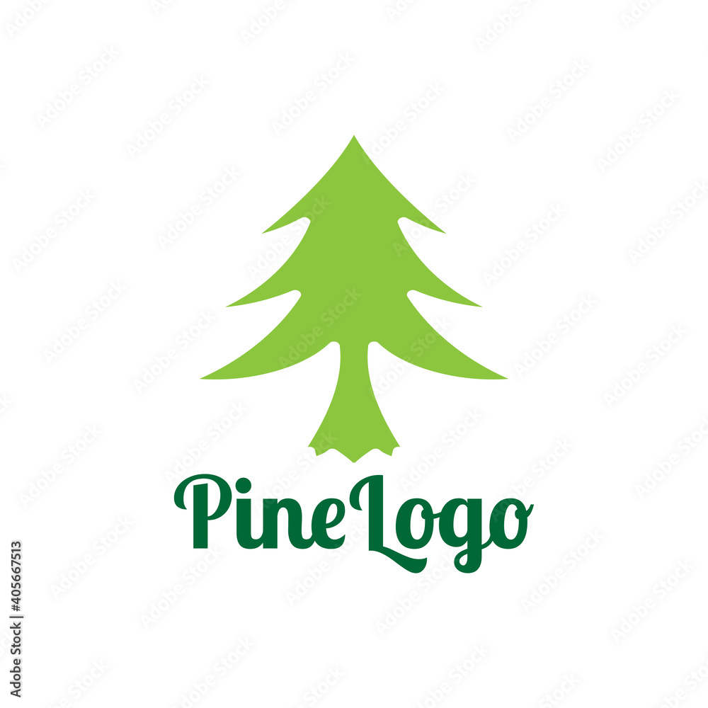 pine logo design template vector illustration