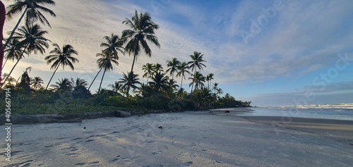 sunset over the beach