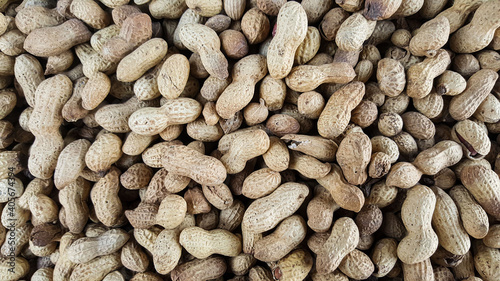 Roasted Peanut texture. food background of peanuts