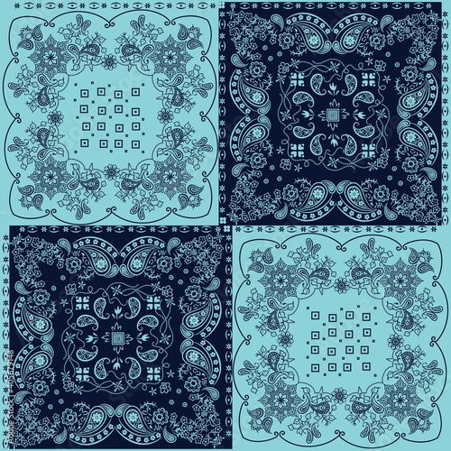 Illustration pattern paisley design for fashion application or other products