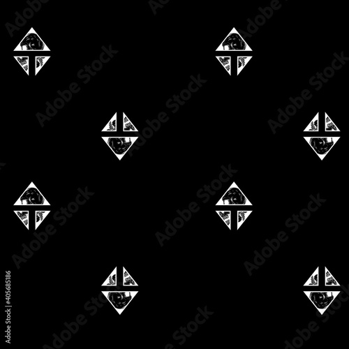 Illustration pattern skull pattern skate with colors and background for fashion or other products