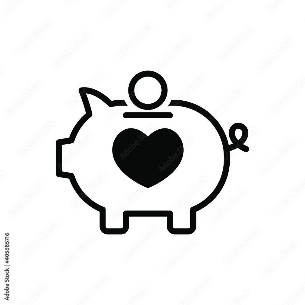 Donation savings icon Donation savings icon