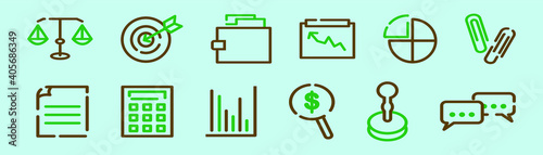 set of business cartoon icon design template with various models. vector illustration isolated on blue background