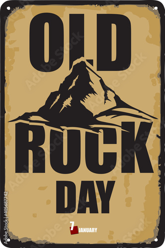 Old Rock Day sign