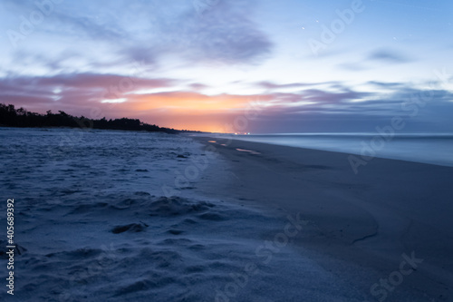 moonless night on the beach, Baltic Sea, January
