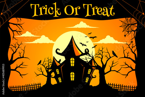 Happy halloween scary background