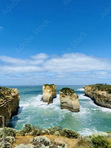 rocks and sea