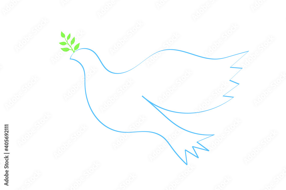 鳩と枝葉 鳩と枝葉