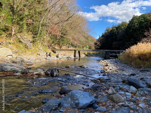 Natural scape in the Ranzan Valley in  Ranzan-Town, Hiki-District, Saitama Prefecture, Japan.