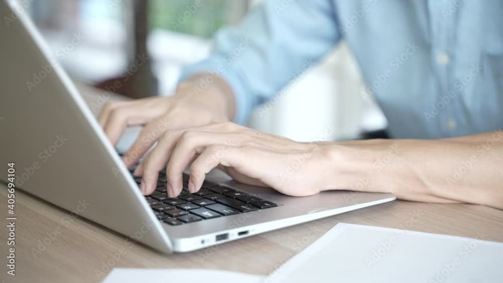 businessman typing a computer keyboard, working at the office or work from home, online work on cyberspace, hight technology in new normal lifestyle businessman typing a computer keyboard, working at the office or work from home, online work on cyberspace, hight technology in new normal lifestyle