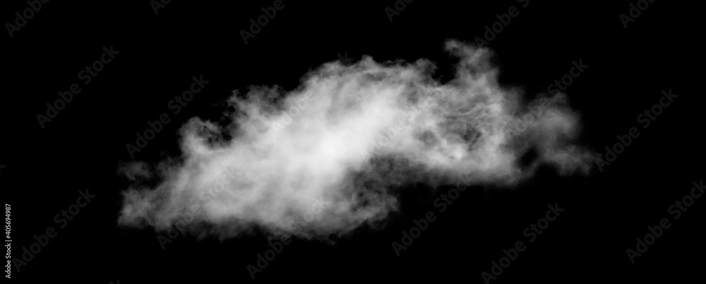 White cloud isolated on black background, Fluffy texture , Abstract smoke White cloud isolated on black background, Fluffy texture , Abstract smoke