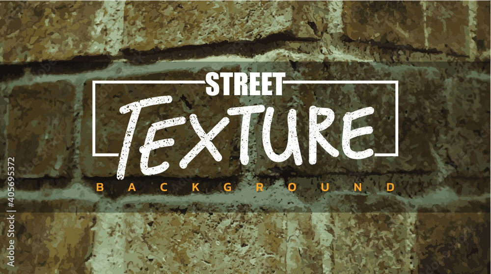 Picture of brown brick texture at the corner for the background and artwork.