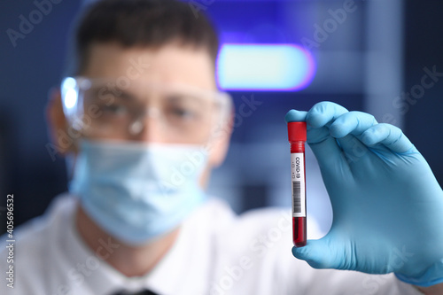Scientist developing covid-...