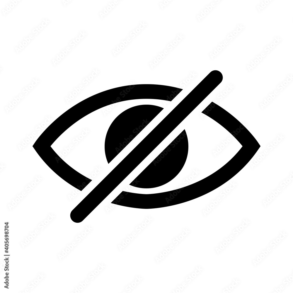 hidden from view eye icon vector hidden from view eye icon vector