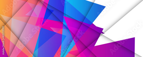 Trendy simple triangle blue purple orange color gradient abstract background with dynamic wave line effect. Vector Illustration For Wallpaper  Banner  Background  Card  Book Illustration  landing page