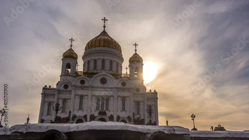 Cathedral of Christ the Savior in Moscow, Russia