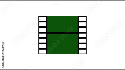 Green Screen Film Strip (For Chroma Keying)