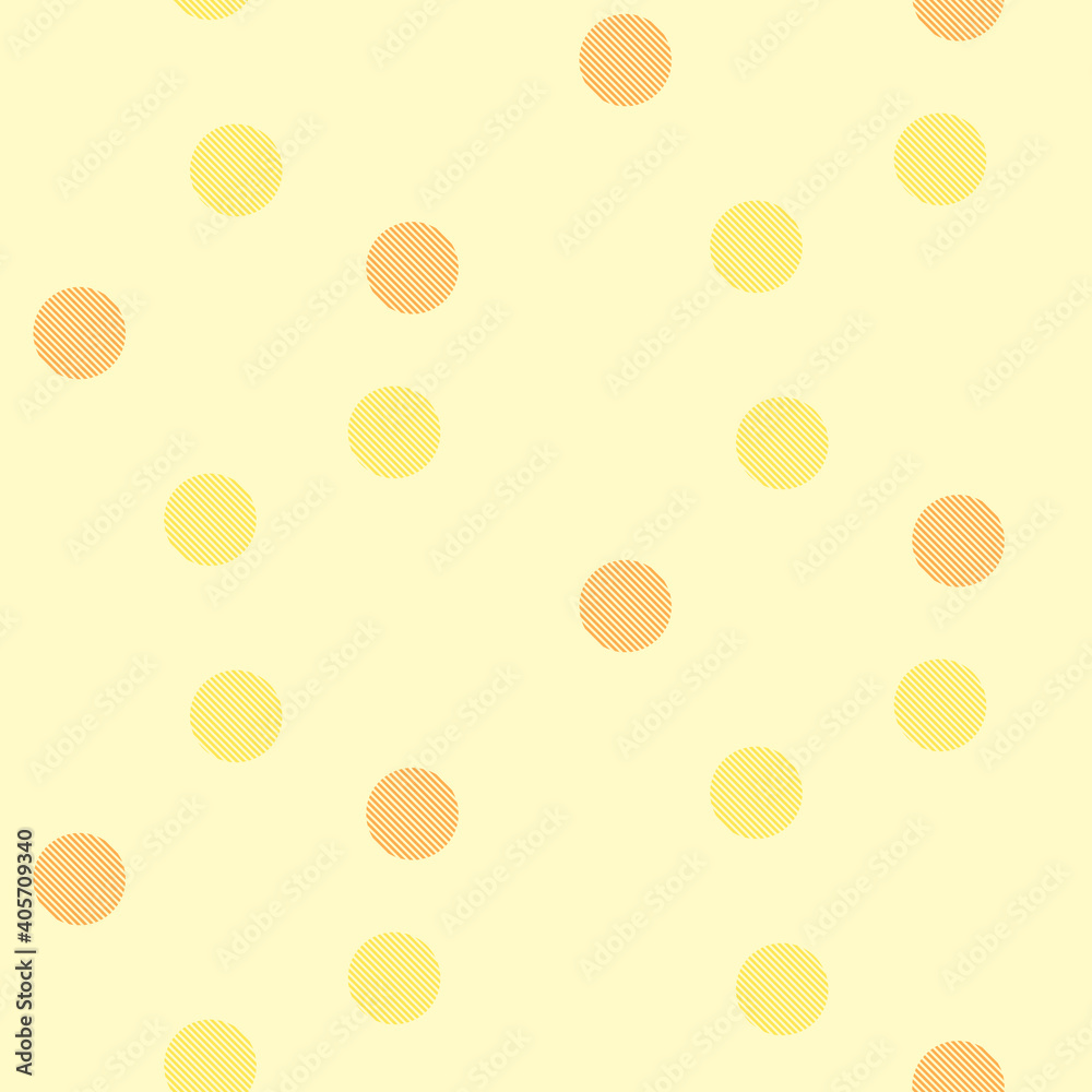 斜線の水玉シームレスパターン 背景素材 黄色 Stock Vector Adobe Stock