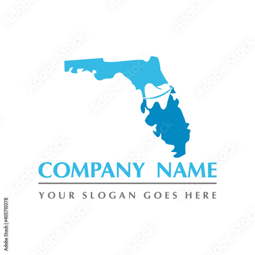 Dental Vector , florida dental abstract logo