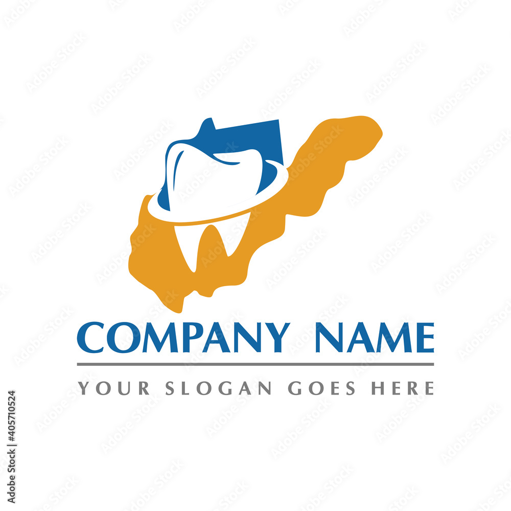 Fototapeta premium Dental Vector , west virginia dental abstract logo