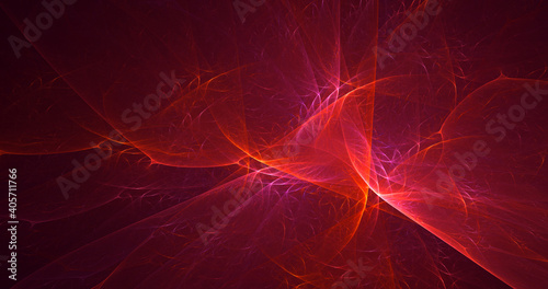 3D rendering abstract multicolor fractal light background © BetiBup33