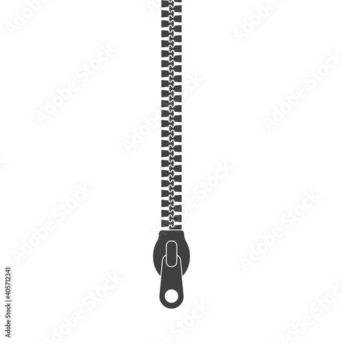 Close Zipper minimal logo. Zip iicon