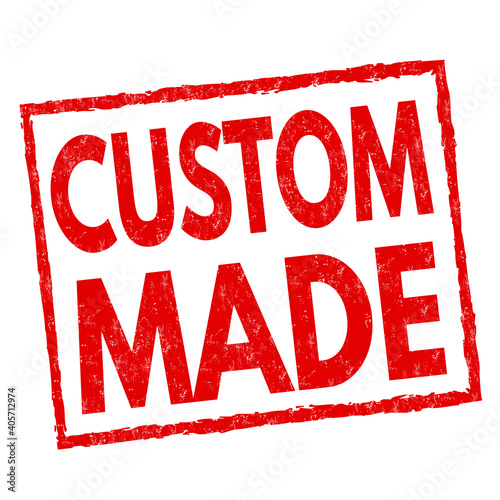 Custom made grunge rubber stamp