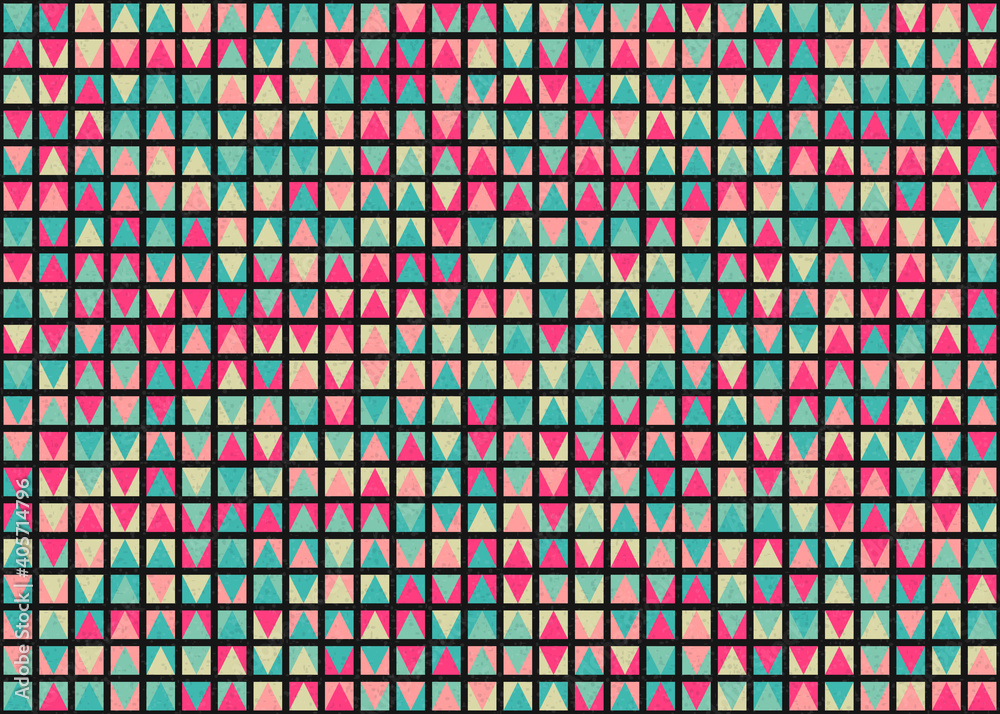 Fototapeta premium Abstract Geometric Pattern generative computational art illustration