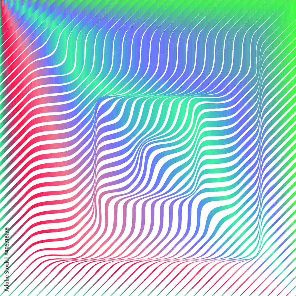Abstract flow lines background . Fluid wavy shape .Striped linear pattern . Music sound wave . Vector illustration